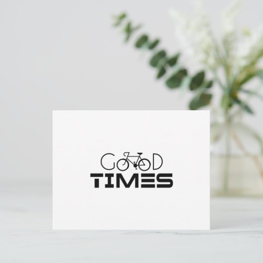 GOEDE TIJDEN BRIEFKAART (Staand voorkant)