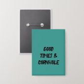 Goede Tijden & Cornhole 🌽 Button (Voorkant / Achterkant)