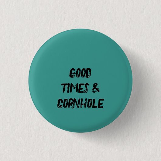 Goede Tijden & Cornhole 🌽 Ronde Button 3,2 Cm (Voorkant)
