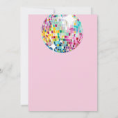 Goede tijden Disco Party Groovy vrijgezellenfeest Kaart (Achterkant)