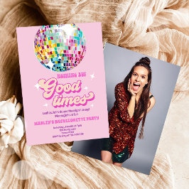 Goede tijden Disco Party Groovy vrijgezellenfeest Kaart