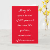 **GOEDE TIJDEN EN GOLDEN MEMORIES** CHRISTMAS KAART (Gele Bloem)