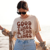 Goede tijden en Tan Lines | Boho Zomervakantie T-shirt
