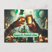 Goede tijden en veel succes op St. Patrick's Day Briefkaart (Voorkant)