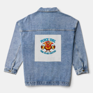 Goede Tijden Fijne Thanksgiving Klassiek T-Shirt Denim Jacket