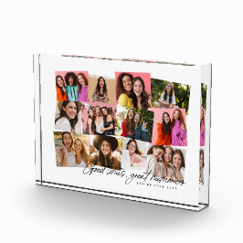 Goede tijden geweldige herinneringen 12 foto-colla fotoblokken