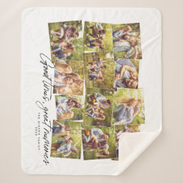 Goede tijden geweldige herinneringen 12 foto's fam sherpa deken