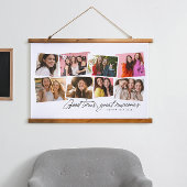 Goede tijden, geweldige herinneringen aan leuke fo hangend wandkleed