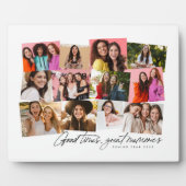 Goede tijden geweldige herinneringen leuk 12 fotoc fotoplaat (Voorkant)