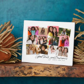 Goede tijden geweldige herinneringen leuk 12 fotoc fotoplaat (Zijkant)