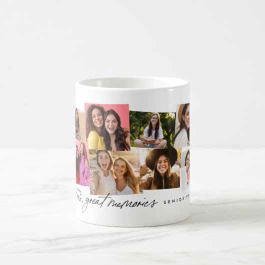 Goede tijden geweldige herinneringen leuk 12 fotoc koffiemok (Center)
