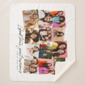 Goede tijden geweldige herinneringen leuk 12 fotoc sherpa deken (Voorkant)