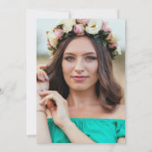 Goede tijden Groovy Roze Baby shower Kaart (Achterkant)