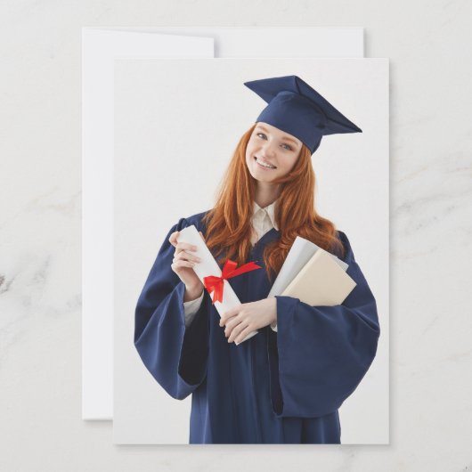 Goede tijden Groovy Roze Graduation Party Kaart (Achterkant)