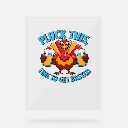 Goede tijden Happy Thanksgiving Classic T-shirt Acryl Bord (Voorkant)