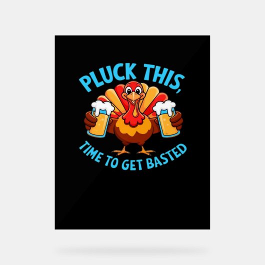 Goede tijden Happy Thanksgiving Classic T-shirt Acryl Bord (Voorkant)