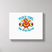 Goede tijden Happy Thanksgiving Classic T-shirt Canvas Afdruk (Voorkant)