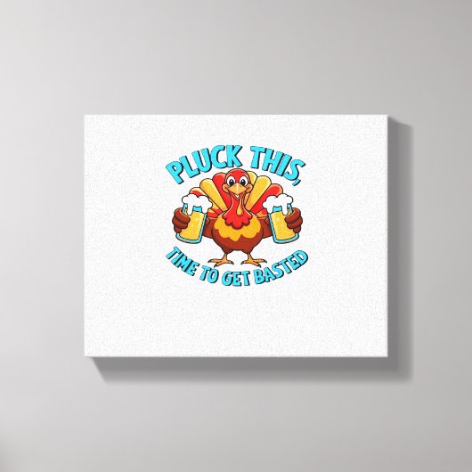 Goede tijden Happy Thanksgiving Classic T-shirt Canvas Afdruk (Voorkant)