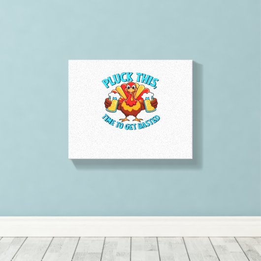 Goede tijden Happy Thanksgiving Classic T-shirt Canvas Afdruk (Insitu (Houten vloer))