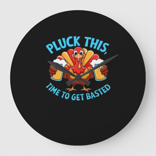 Goede tijden Happy Thanksgiving Classic T-shirt Grote Klok (Voorkant)