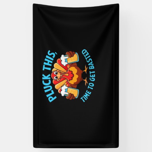 Goede tijden Happy Thanksgiving Classic T-shirt Spandoek (Verticaal)