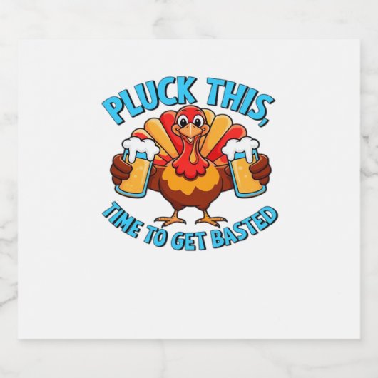 Goede tijden Happy Thanksgiving Classic T-shirt Sparkling Wijnetiket (Enkel label)