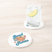 Goede tijden met Miss Fun. Zandsteen Onderzetter (Zijkant)