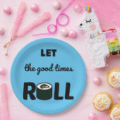 Goede tijden roll kawaii sushi papieren bordje (Feest)