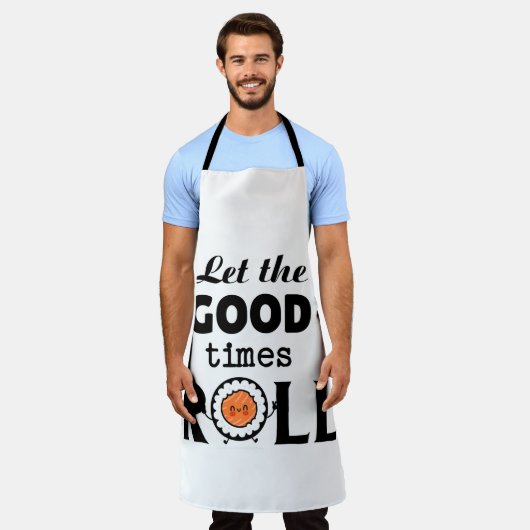 Goede tijden roll kawaii sushi schort (Gedragen)