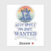 Goede tijden & Tan Lines Vinyl Sticker (Vel)