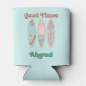 Goede tijden vooruit Surfboard familie strand vaka Blikjeskoeler (Achterkant)