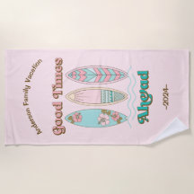 Goede tijden vooruit Surfboard familie strand vaka