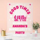 Goede tijden vrijgezellenfeest welkom Frosted Acryl Bord (Huwelijk)