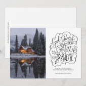 Goede tinten van Comfort en Joy Feestdagenkaart (Voorkant / Achterkant)