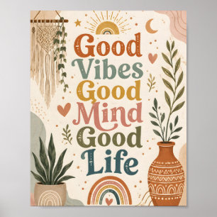 Goede Trillingen Goede Geest Goed Leven Poster