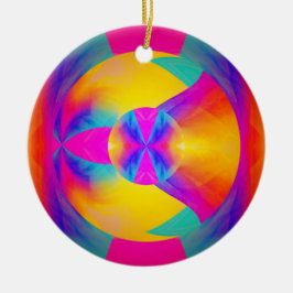 Goede trillingen keramisch ornament