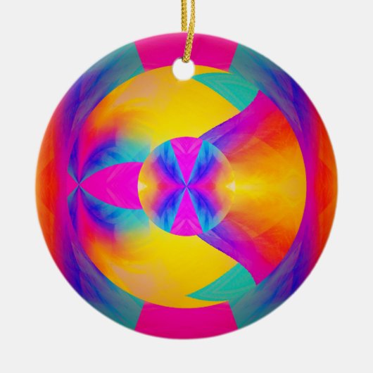 Goede trillingen keramisch ornament (Voorkant)