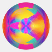 Goede trillingen ronde sticker (Voorkant)