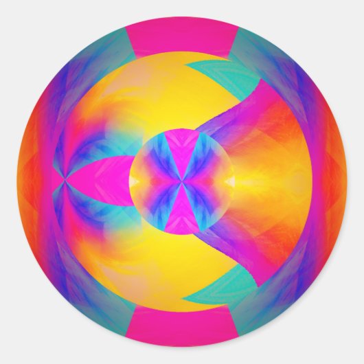 Goede trillingen ronde sticker (Voorkant)