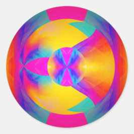 Goede trillingen ronde sticker