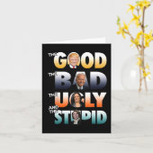 Goede Trump De Slechte Biden De Goede De Slechte D Kaart (Gele Bloem)