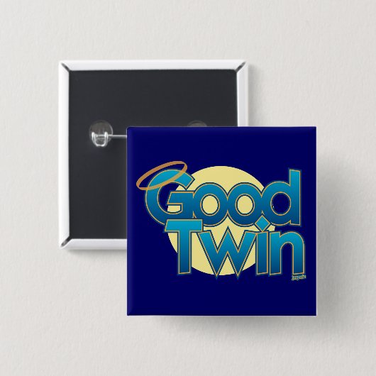 Goede Twin Vierkante Button 5,1 Cm (Voorkant /achterkant)