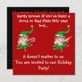 Goede uitnodiging voor Pixie Bad Pixie Party (Voorkant / Achterkant)