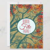 Goede vaders feestdag. De waarde van de bomen Kaart (Voorkant)