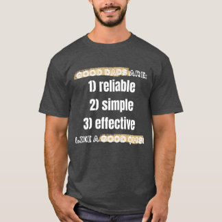 Goede vaders, goed QMS donker T-shirt