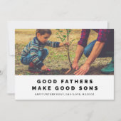 Goede vaders maken een goede Sons-Vaderdag Kaart (Voorkant)