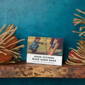 Goede vaders maken goed zons Vaderdag plaque Fotoplaat (Zijkant)