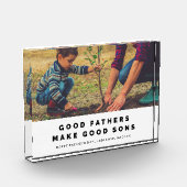 Goede vader's maken goede zonen fotoblok (Links)
