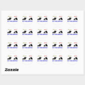 Goede vent - Slechte vent Ronde Sticker (Vel)