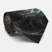 Goede versus boze fractal Stropdas (Opgerold)